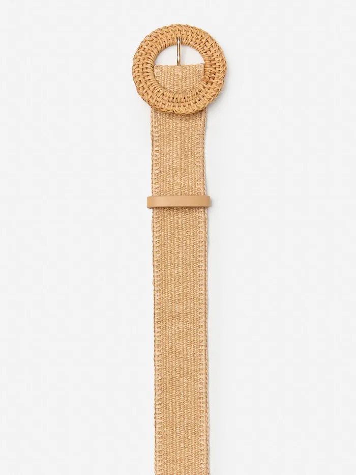 JMcLaughlin Popie Grasscloth Belt Natural Women Belts JMcLaughlin Popie Grasscloth Belt Natural Women Belts
