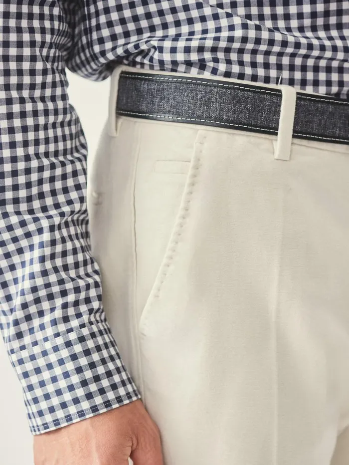 JMcLaughlin Redding StraightFit Chino Pants In Italian Moleskin Stone Men Pants JMcLaughlin Redding StraightFit Chino Pants In Italian Moleskin Stone Men Pants