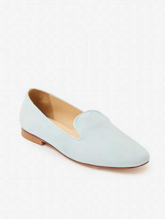 JMcLaughlin Sloane Suede Loafers Dusty Blue Women Flats