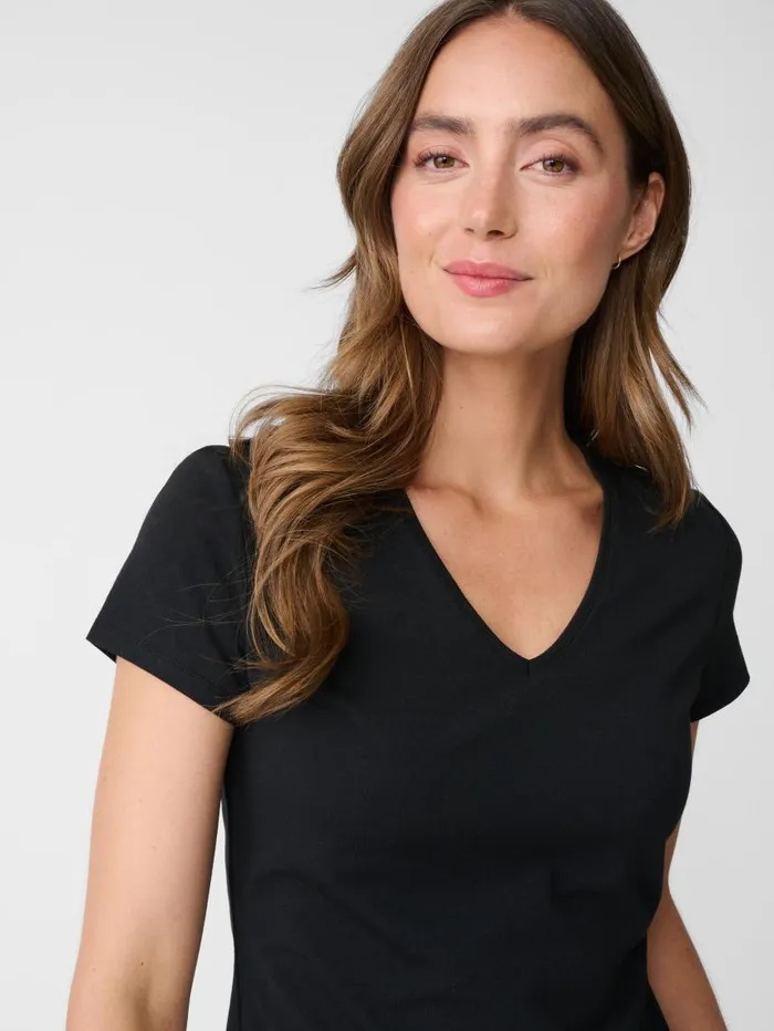 JMcLaughlin Terrine Tee Black Women Shirts and Tops JMcLaughlin Terrine Tee Black Women Shirts and Tops