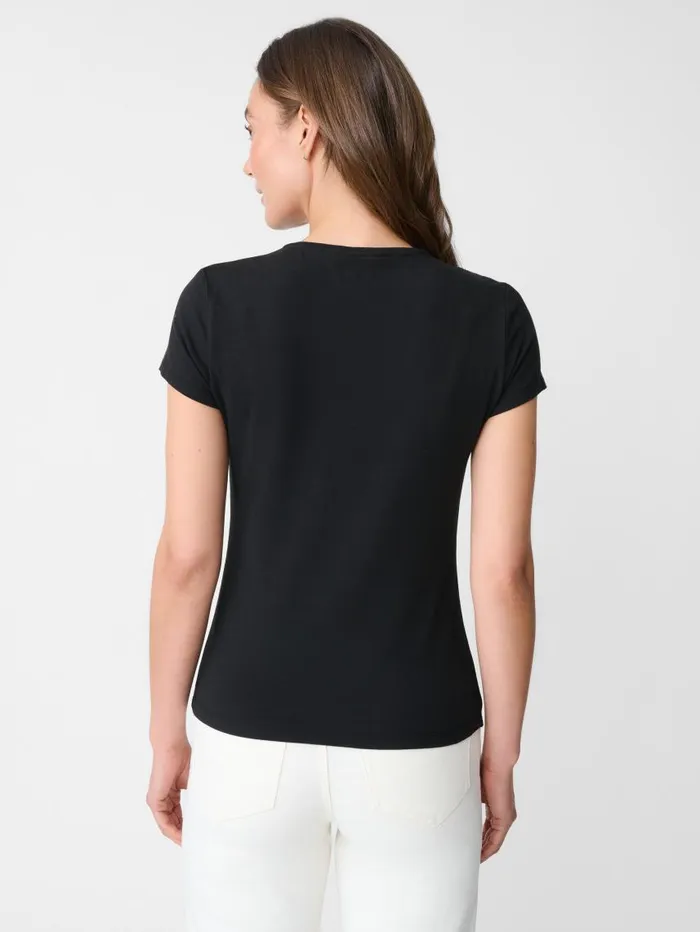 JMcLaughlin Terrine Tee Black Women Shirts and Tops JMcLaughlin Terrine Tee Black Women Shirts and Tops