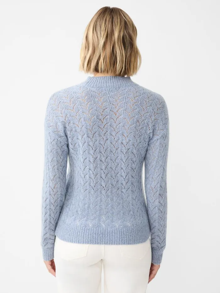 JMcLaughlin Tiler Sweater Heather Blue Women Sweaters JMcLaughlin Tiler Sweater Heather Blue Women Sweaters