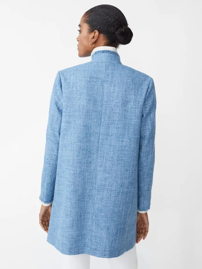 JMcLaughlin Walden Coat Pacific Blue Women Jackets and Outerwear JMcLaughlin Walden Coat Pacific Blue Women Jackets and Outerwear