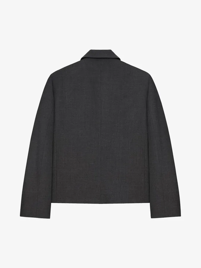 Jacket In Wool Grey Mix Men Givenchy Coats and Jackets