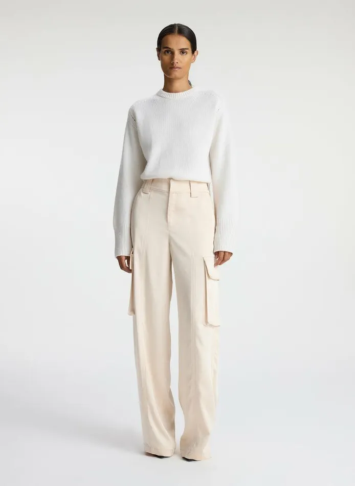 Jackets and Coats Women ALC Bryan Satin Cargo Pant Light Buff