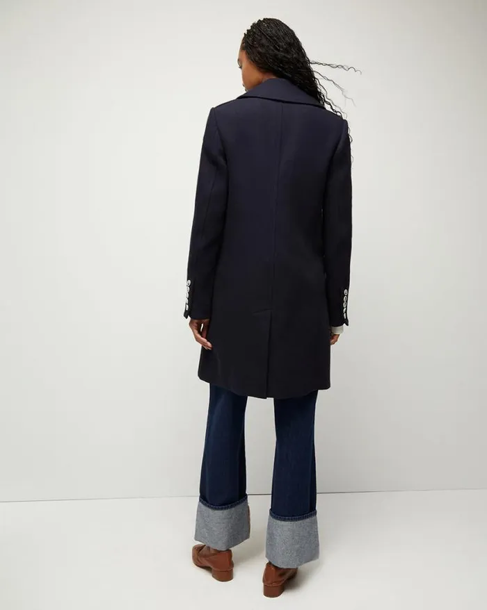 Jackets and Outerwear ShopJackets Veronica Beard Grover WaterRepellent Coat Navy Multi
