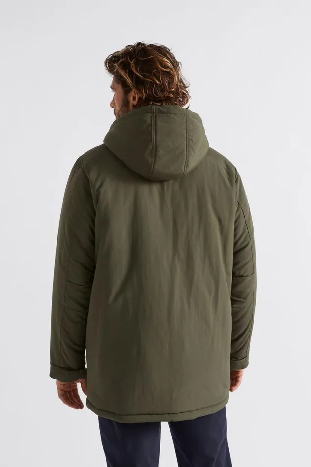 Jackets and Vests Man Seed Heritage Hooded Parka Dark Khaki