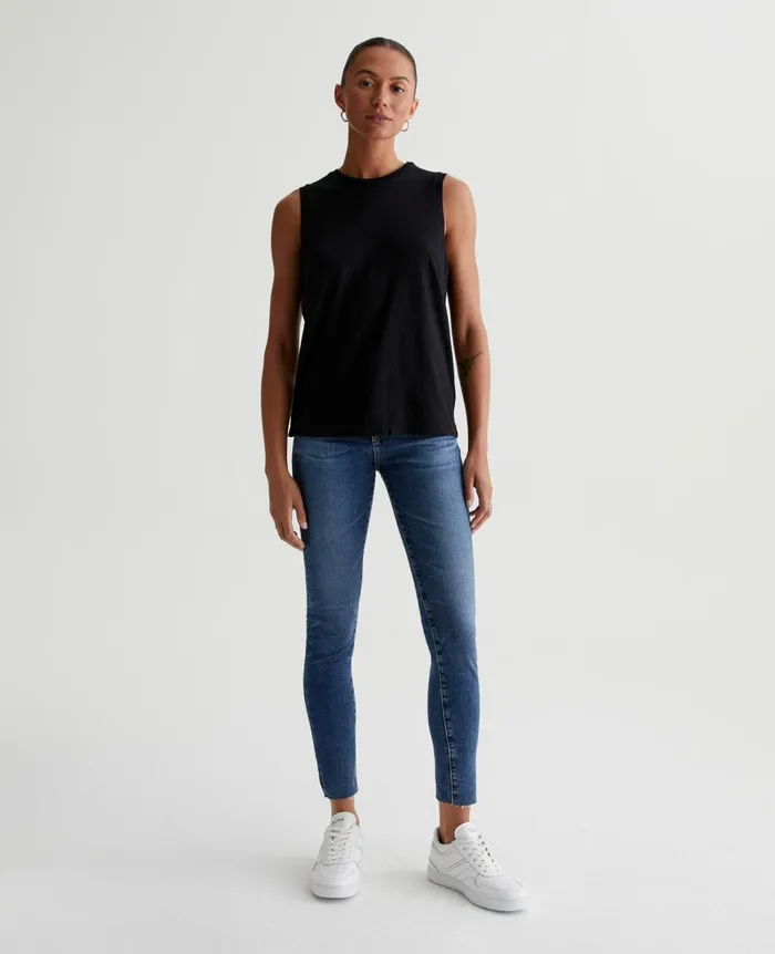 Jagger Muscle Tank True Black Women AG Jeans Tees and Tanks Jagger Muscle Tank True Black Women AG Jeans Tees and Tanks