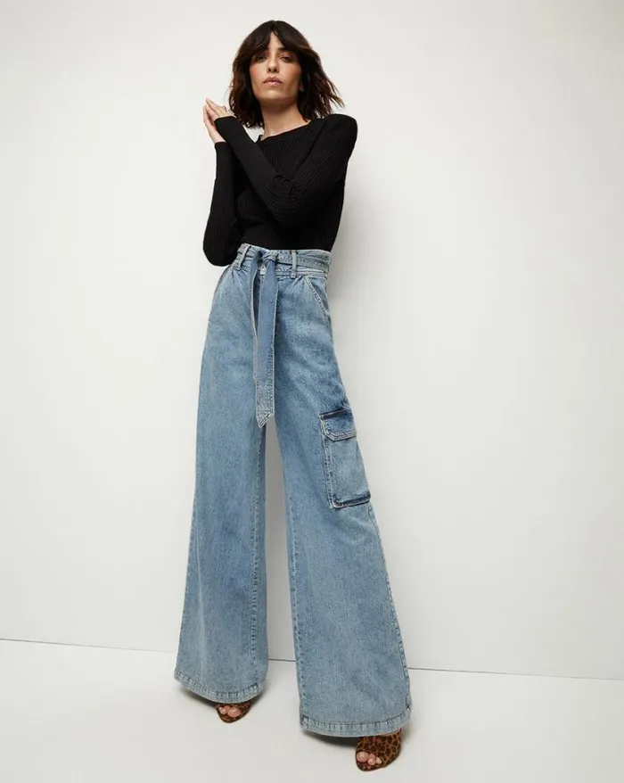 Jeans Shop Veronica Beard Belisa Cargo Jean Silverwood