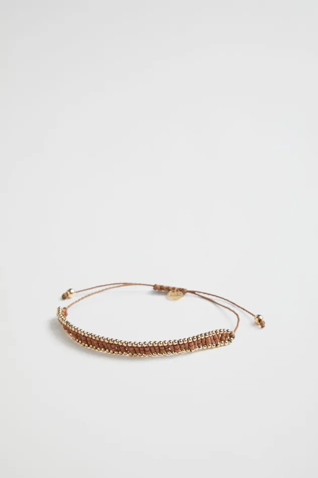 Jewellery Woman Seed Heritage Adjustable Bead Bracelet Woodland
