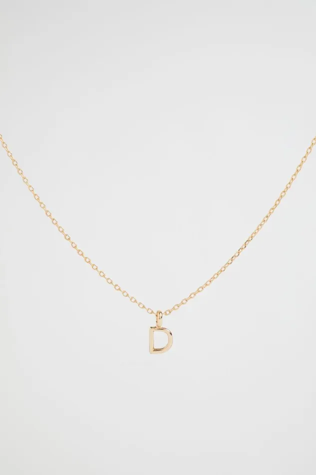 Jewellery Woman Seed Heritage Gold Initial Bracelet D