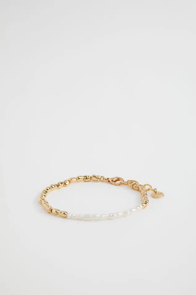 Jewellery Woman Seed Heritage Mini Pearl Bracelet Gold
