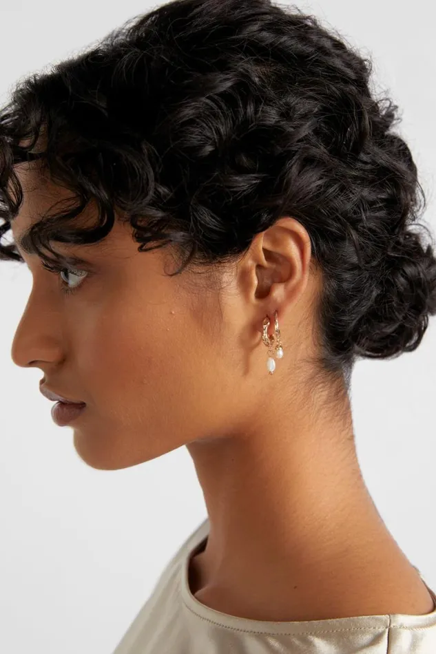 Jewellery Woman Seed Heritage Multi Pearl Ear Pack Gold