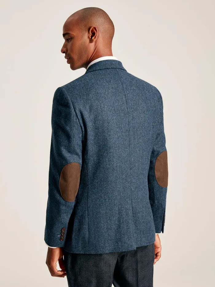 Joules Coats and Jackets Blue Wool Herringbone Blazer 8211 Men