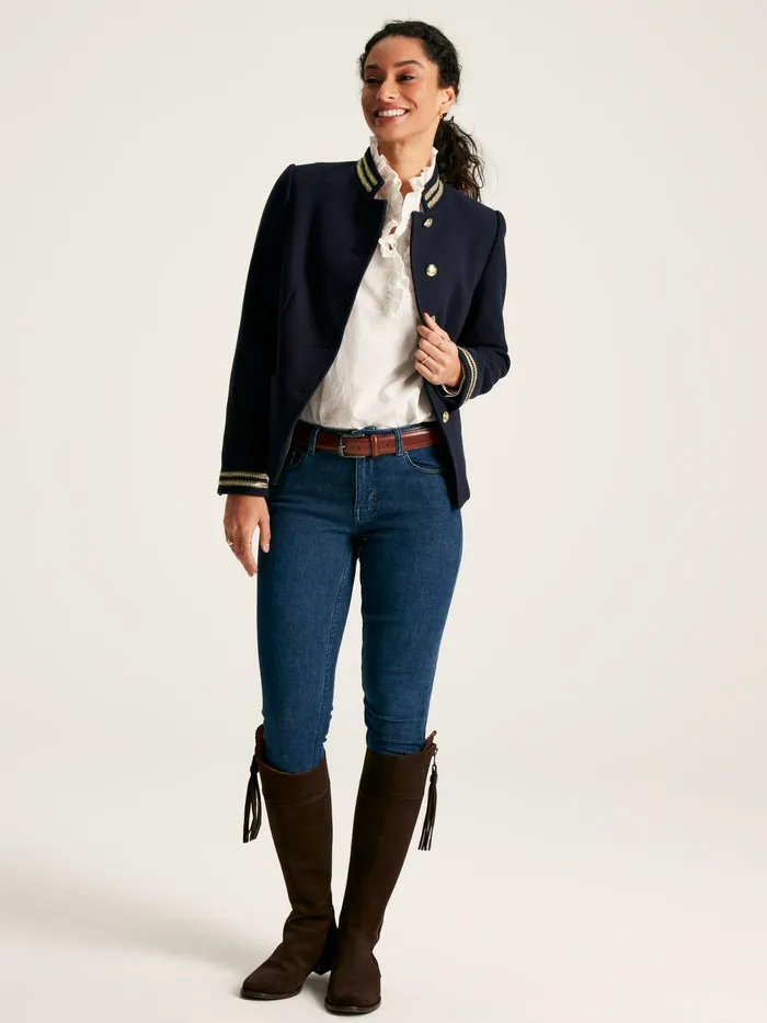 Joules Coats and Jackets Navy Band Jacket 8211 Women