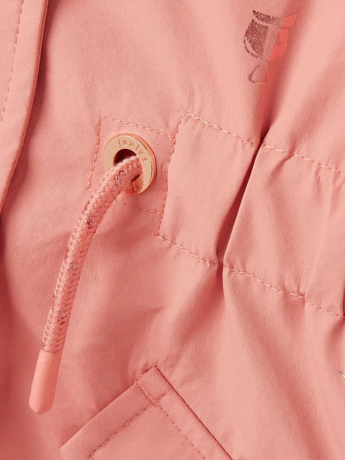 Joules Coats and Jackets Pink Printed Waterproof Parka Coat 8211 Girls