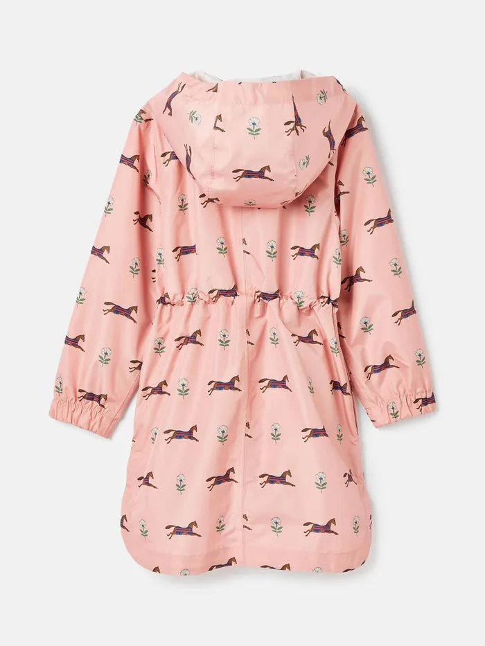 Joules Coats and Jackets Pink Waterproof Packable Raincoat 8211 Girls