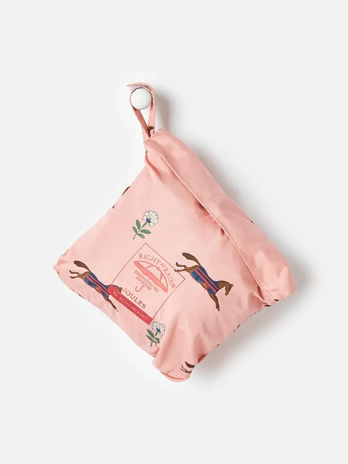 Joules Coats and Jackets Pink Waterproof Packable Raincoat 8211 Girls