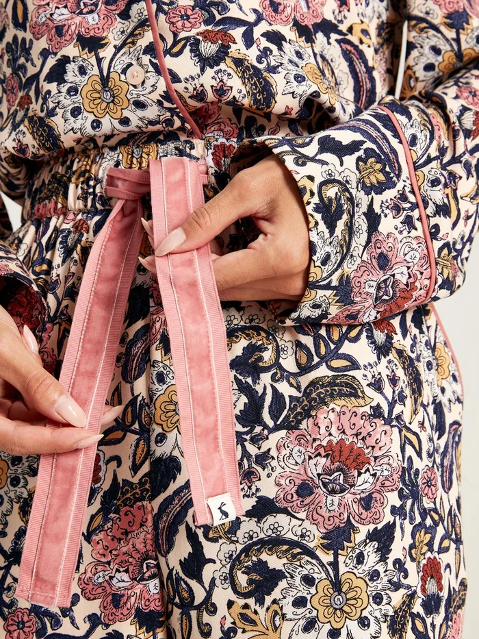 Joules Nightwear Navy Floral Pyjama Set 8211 Women
