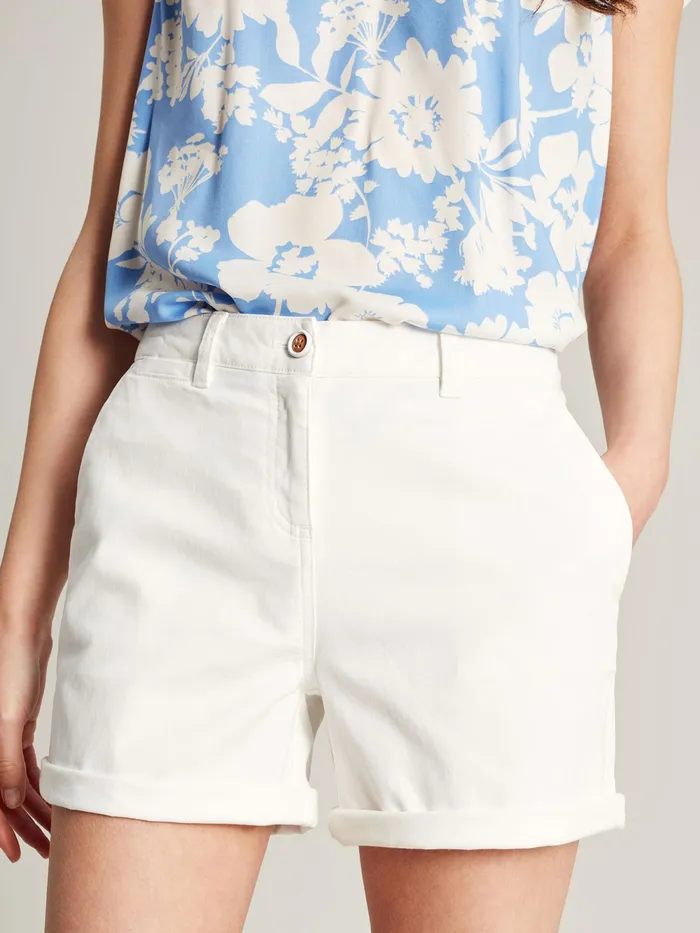 Joules Shorts and Skirts White Mid Thigh Length Chino Shorts 8211 Women