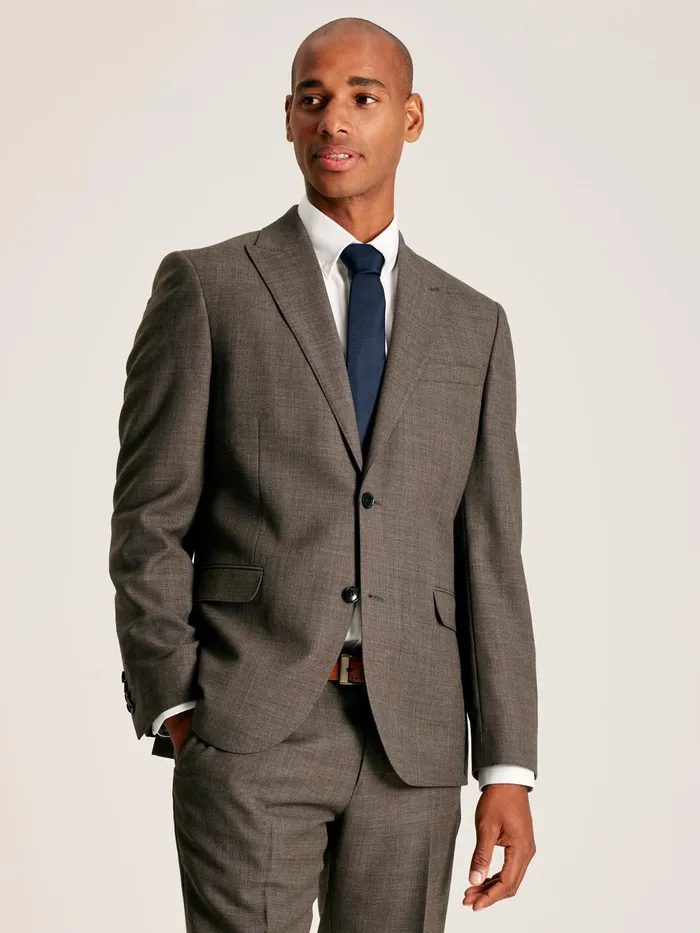 Joules Suits and Tailoring Neutral Textured Suit Jacket 8211 Men