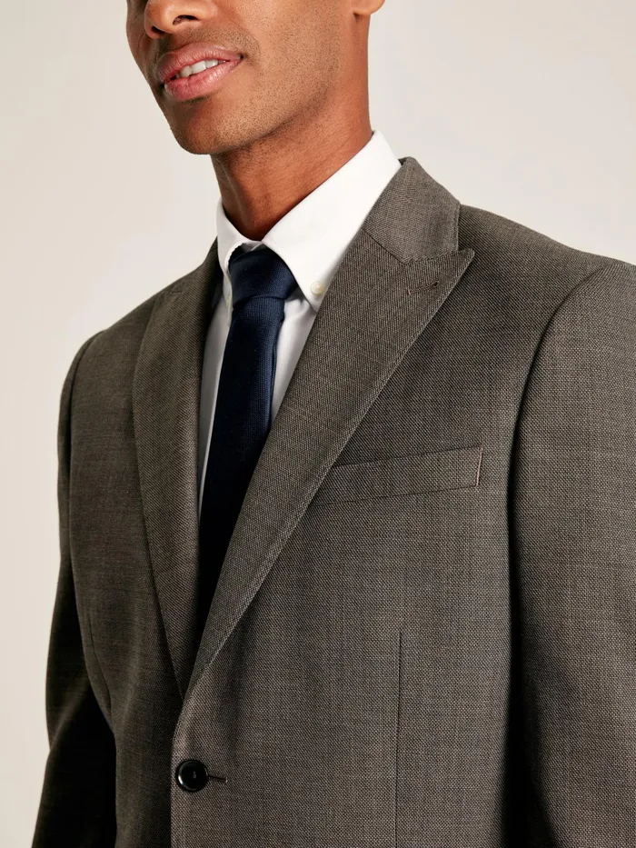 Joules Suits and Tailoring Neutral Textured Suit Jacket 8211 Men