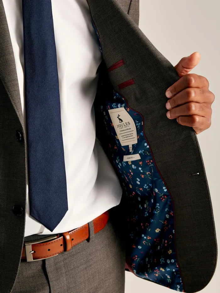 Joules Suits and Tailoring Neutral Textured Suit Jacket 8211 Men