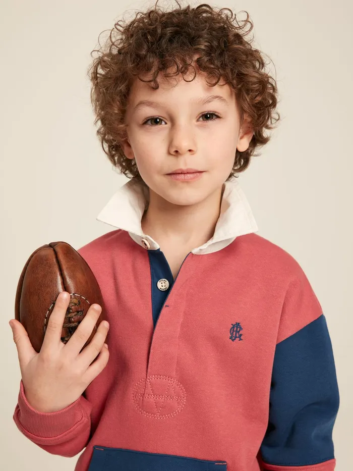 Joules Sweatshirts and Hoodies Red Rugby Sweatshirt 8211 Boys