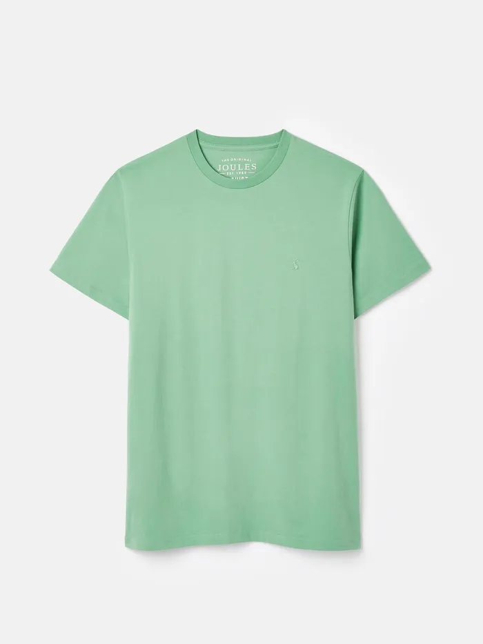 Joules Tops and Tshirts Green Plain Jersey Crew Neck TShirt 8211 Men