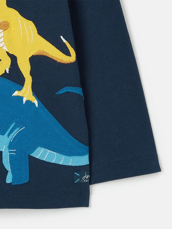 Joules Tops and Tshirts Navy Blue Long Sleeve Artwork TShirt 8211 Boys