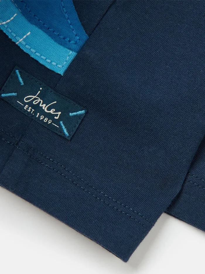 Joules Tops and Tshirts Navy Blue Long Sleeve Artwork TShirt 8211 Boys