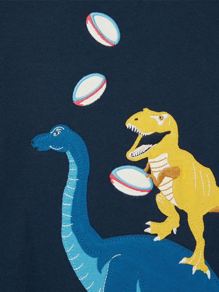 Joules Tops and Tshirts Navy Blue Long Sleeve Artwork TShirt 8211 Boys