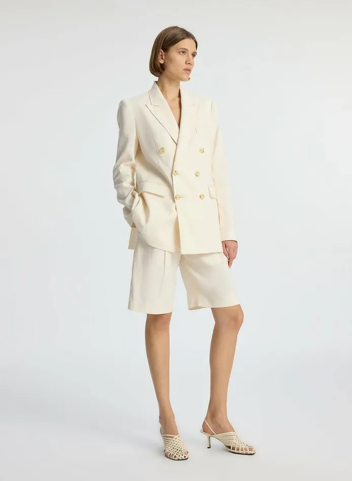 Jumpsuits Women ALC Declan Stretch Linen Jacket Buttercream