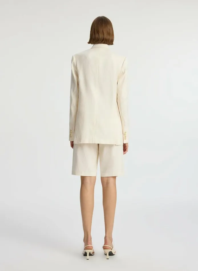 Jumpsuits Women ALC Declan Stretch Linen Jacket Buttercream Jumpsuits Women ALC Declan Stretch Linen Jacket Buttercream