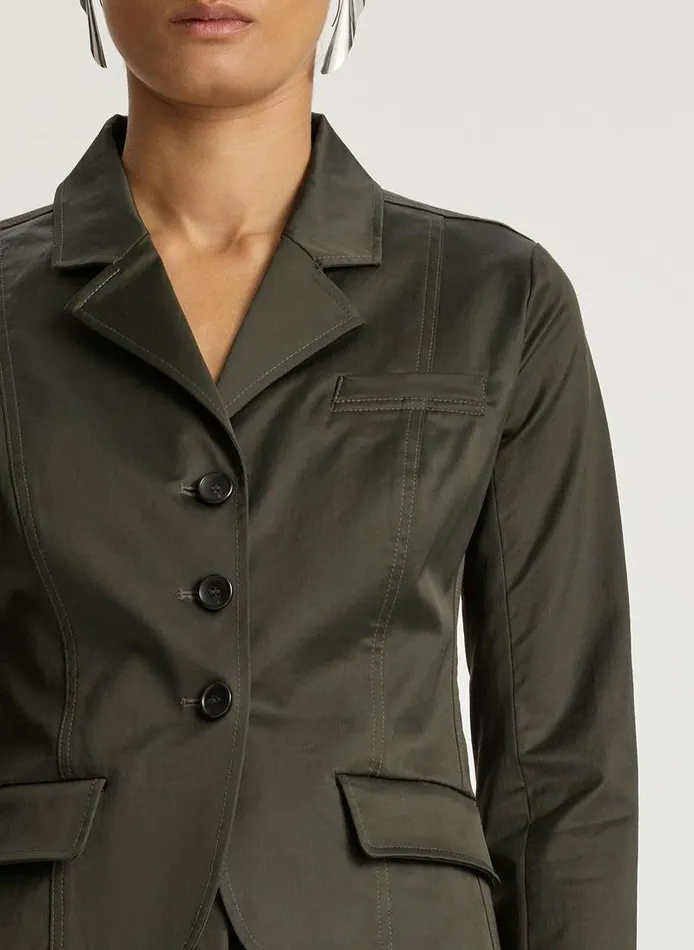 Jumpsuits Women ALC Fallon Sateen Shrunken Jacket Mossy Jumpsuits Women ALC Fallon Sateen Shrunken Jacket Mossy