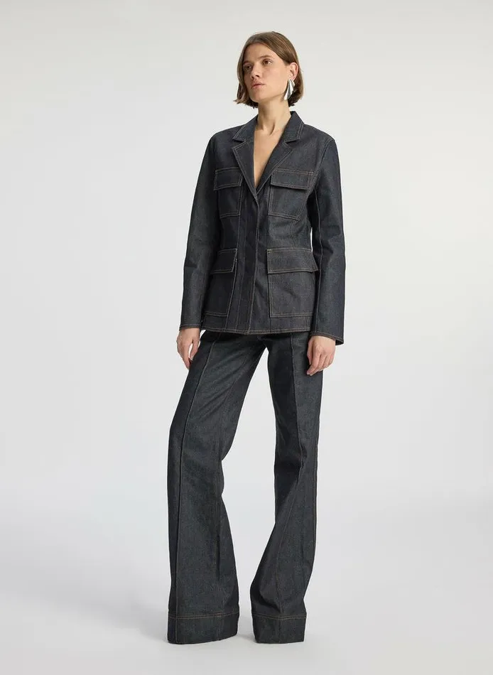 Jumpsuits Women ALC Stevie Raw Denim Jacket Raw Denim Jumpsuits Women ALC Stevie Raw Denim Jacket Raw Denim
