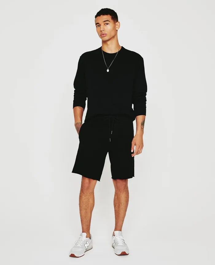 Kenji Sweatshort True Black Men AG Jeans Sweatpants