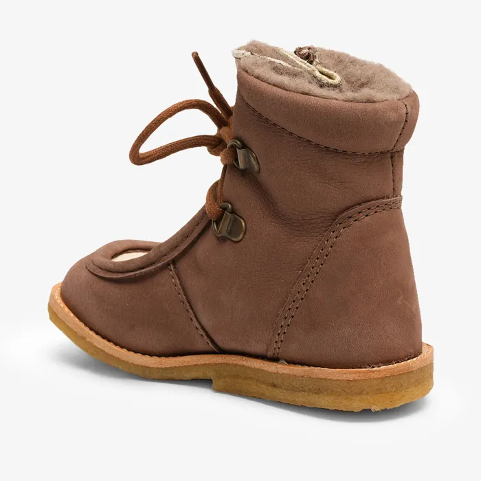 KIDS bisgaardshoes flor l tex brown Brown Winter boots