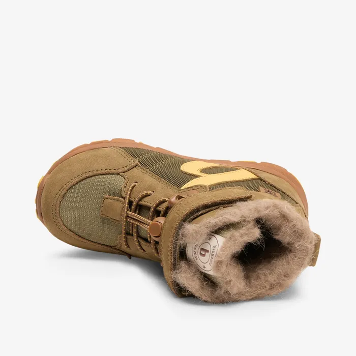 KIDS bisgaardshoes marlon tex moss Green Boots