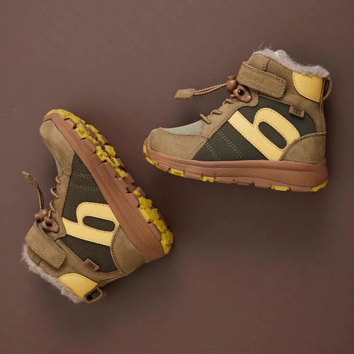 KIDS bisgaardshoes marlon tex moss Green Boots