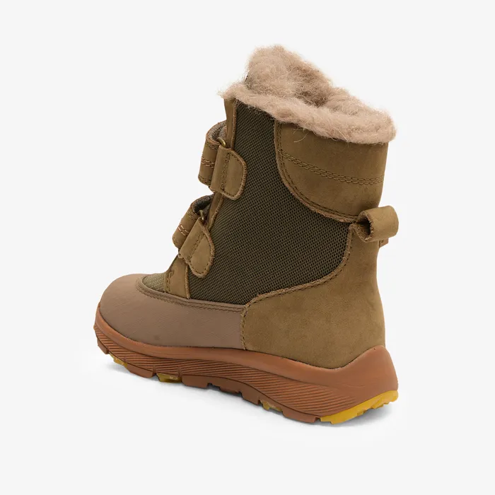 KIDS bisgaardshoes spencer tex moss Green Winter boots