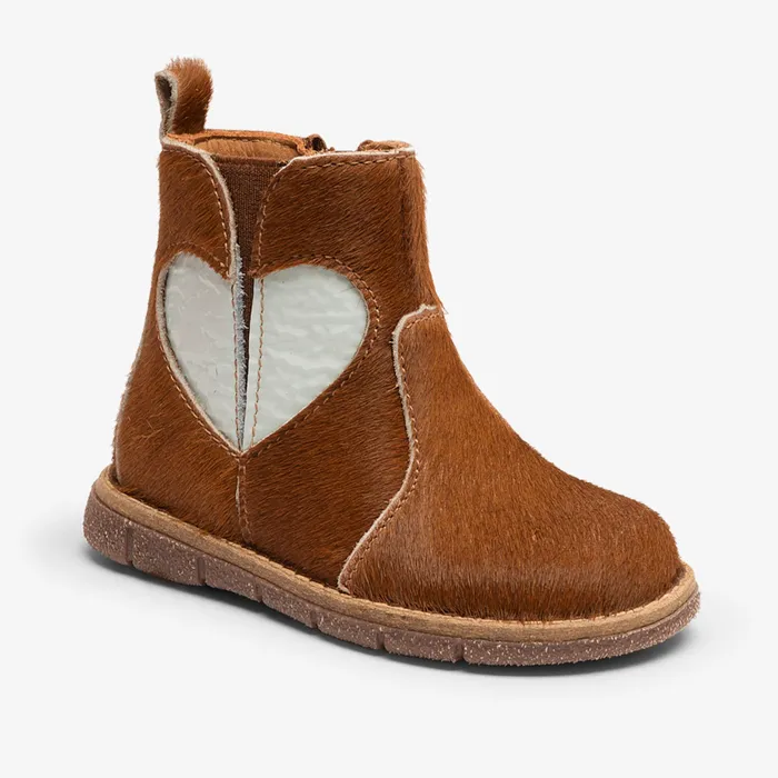 KIDS Boots bisgaardshoes maggie squirrel fur Brown