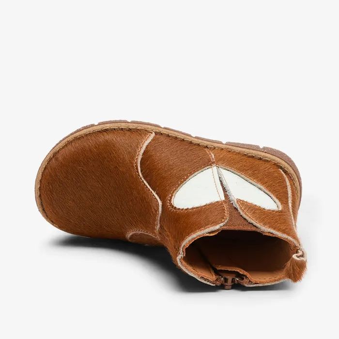 KIDS Boots bisgaardshoes maggie squirrel fur Brown