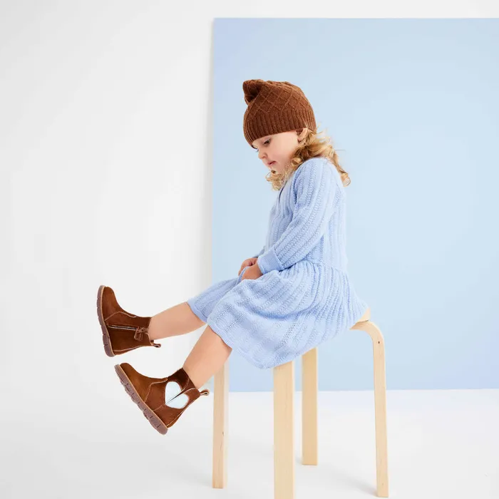 KIDS Boots bisgaardshoes maggie squirrel fur Brown