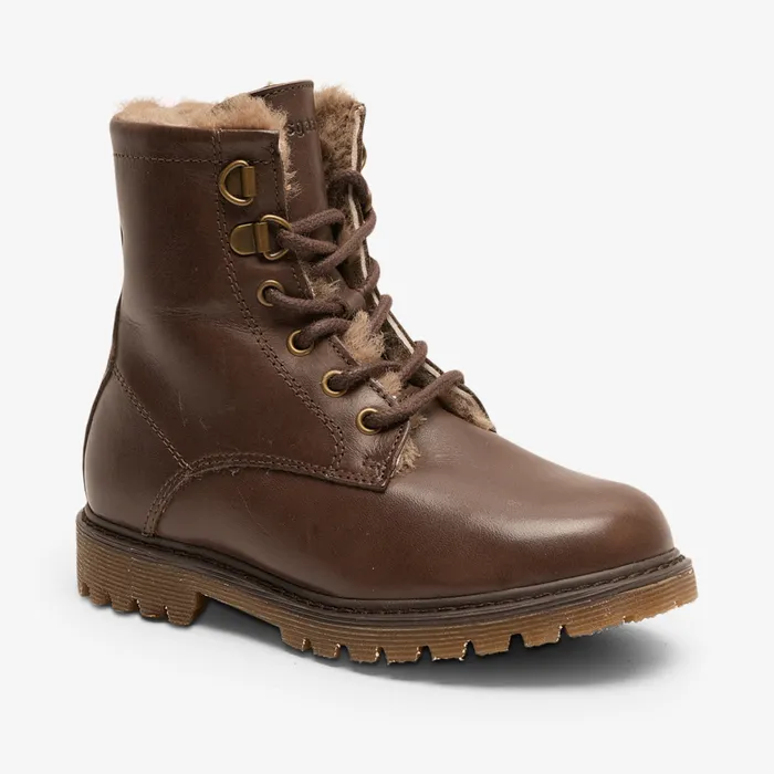 KIDS Boots bisgaardshoes maia lamb coffee Brown