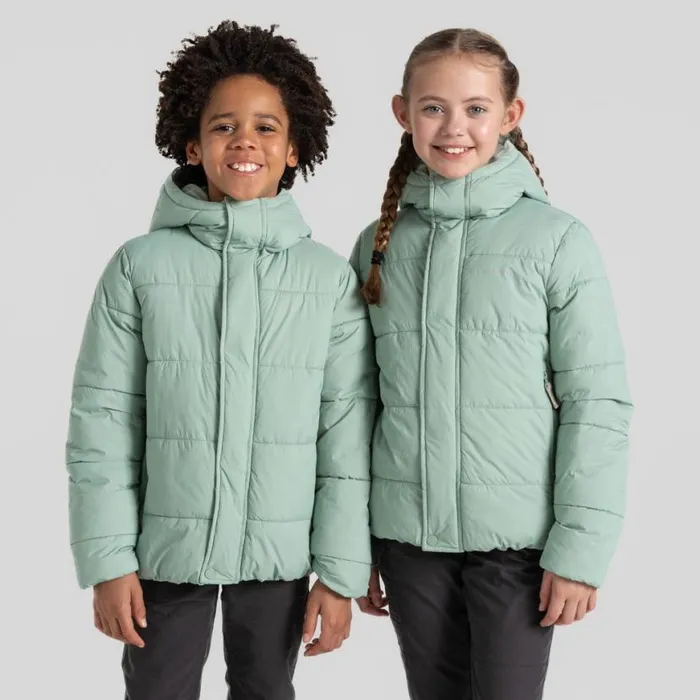 Kids Insulated Jackets Craghoppers Kid039s Brandon Hooded Jacket Pale Pistachio