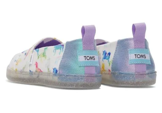 Kids KidsYouth Alpargata Watercolor Unicorns Kids Shoe White Watercolor TOMS Alpargatas