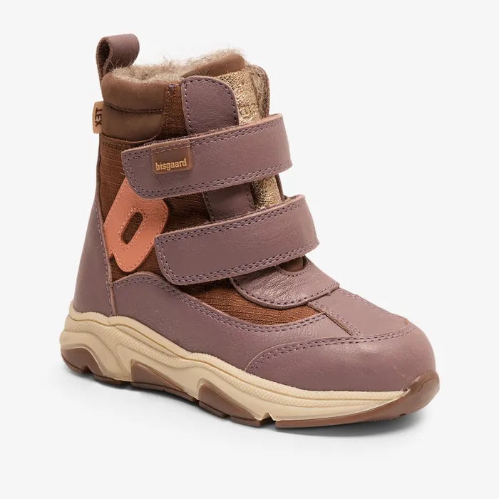 KIDS marius tex plum Purple Winter boots bisgaardshoes