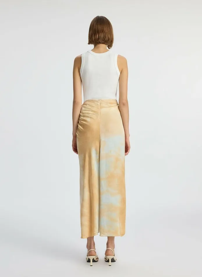 Knitwear Women ALC Grace Satin Midi Skirt Blue Knitwear Women ALC Grace Satin Midi Skirt Blue