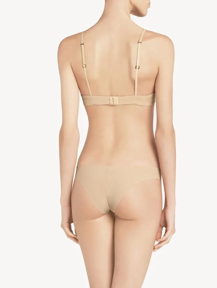 Lattecoloured Underwired Padded Pushup Bra Lingerie La Perla Padded